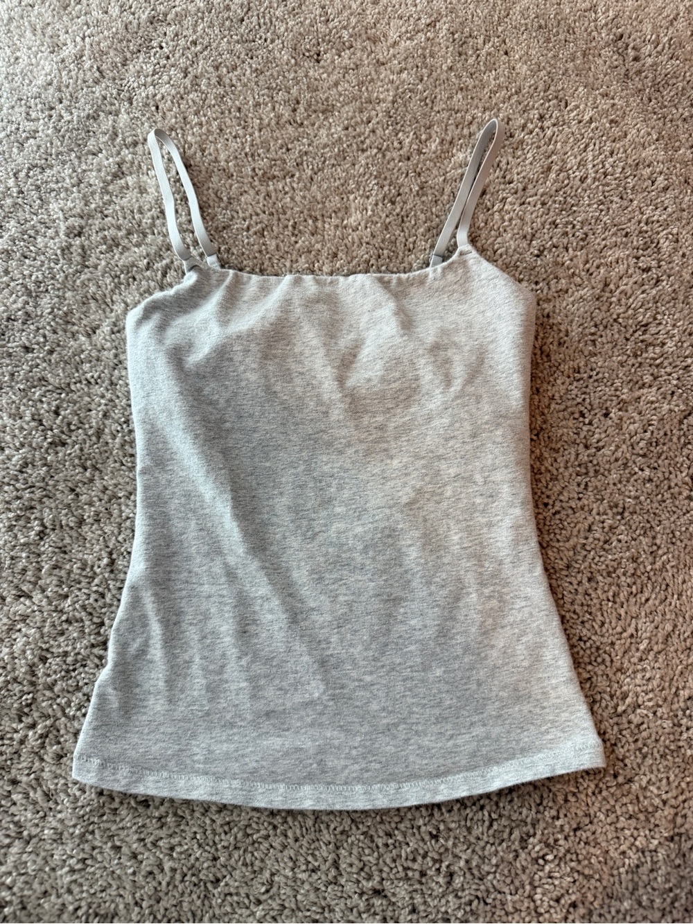 SKIMS Women's Light Gray Slim Fit Cami with Adjustable Straps - Picture 1 of 4